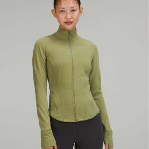 Lululemon InStill in still Jacket full zip Bronze Green size 6 yoga athleisure